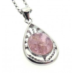 Tourmaline Gemstone Sterling Silver Pendant with Chain 10