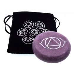 Third Eye Chakra Meditation Soapstone with Pouch