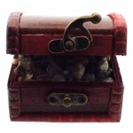 Mini Brown Treasure Chest Containing Tumblestone Chips