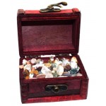 Mini Brown Treasure Chest Containing Tumblestone Chips