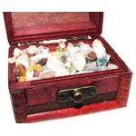 Mini Brown Treasure Chest Containing Tumblestone Chips