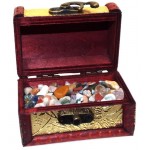 Mini Gold Treasure Chest Containing Tumblestone Chips