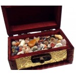 Mini Gold Treasure Chest Containing Tumblestone Chips