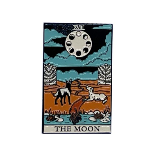 Metal Enamel Moon Design 2 Badge