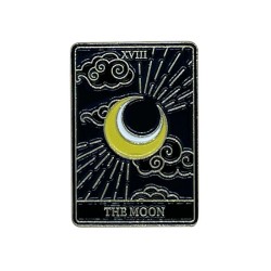 Metal Enamel Moon Design 1 Badge