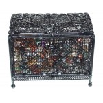 Black Wire Mini Chest Containing Tumblestone Chips