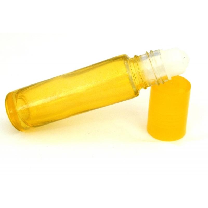 Download 1x 10ml Yellow Coloured Glass Roll On Bottle Yellowimages Mockups