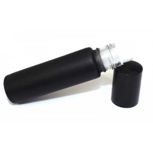 1x 10ml Black Coloured Glass Roll On Bottle