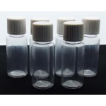 6x 10ml Plastic Screw Top Bottles