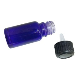1x 10ml Violet Coloured Glass Bottle