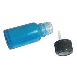 1x 10ml Blue Coloured Glass Bottle