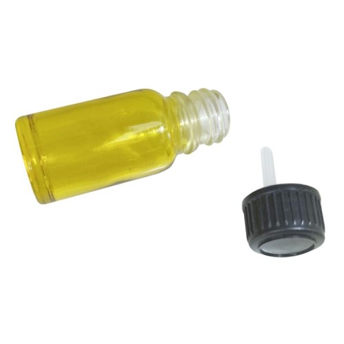 1x 10ml Yellow Coloured Glass Bottle