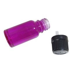 1x 10ml Pink Coloured Glass Bottle