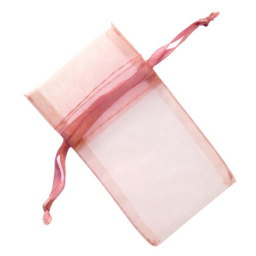 Organza Drawstring Pouch Pink Small