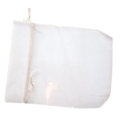 Organza Drawstring Pouch White Medium