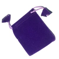 Purple Velvet Drawstring Drawstring Pouch Small