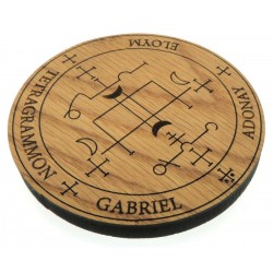 Oak Veneer Angel Gabriel Crystal Grid Board