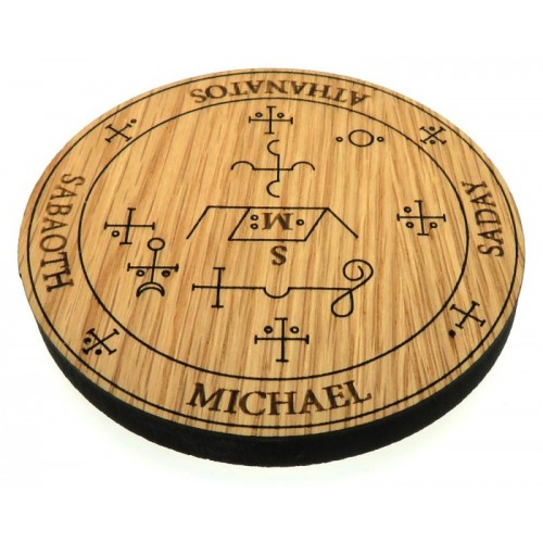 Oak Veneer Angel Michael Crystal Grid Board