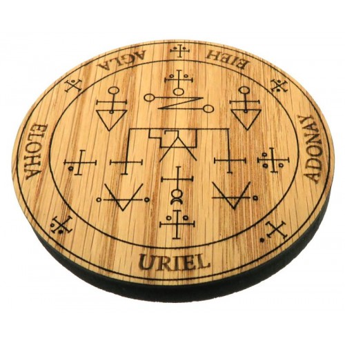 Oak Veneer Angel Uriel Crystal Grid Board