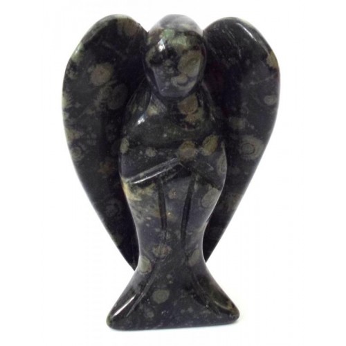 Kambaba Jasper Carved Gemstone Angel