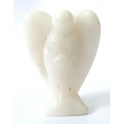 Snow Quartz Carved Gemstone Angel