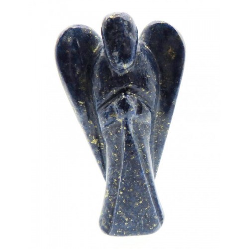 1.5 Inch Tall Lapis Lazuli Carved Gemstone Angel