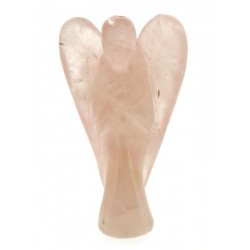 1.5 Inch Tall Rose Quartz Carved Gemstone Angel