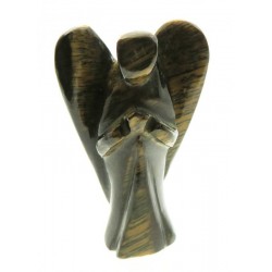 1.5 Inch Tall Tigers Eye Carved Gemstone Angel