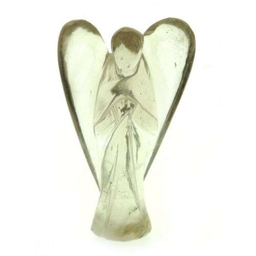 2 Inch Tall Smoky Quartz Carved Gemstone Angel