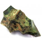 Green Jasper Gemstone Flame Sculpture 01