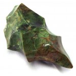 Green Jasper Gemstone Flame Sculpture 03