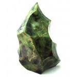 Green Jasper Gemstone Flame Sculpture 04