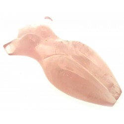 Rose Quartz Gemstone Carved Goddess 02