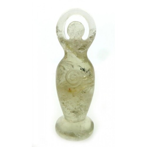Lemon Quartz Gemstone Carved Goddess 03