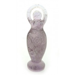 Amethyst Gemstone Carved Goddess 04