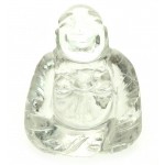 Clear Quartz Carved Gemstone Buddha