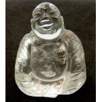 Clear Quartz Carved Gemstone Buddha