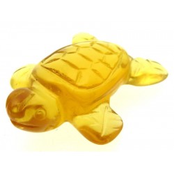 Small Glass Carved Turtle