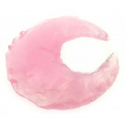Hand Knapped Pink Opalite Moon