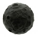 2 inch Diameter Carved Black Obsidian Moon Sphere