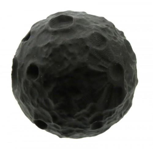 2 inch Diameter Carved Black Obsidian Moon Sphere