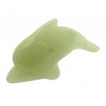 Small Jade Carved Gemstone Dolphin