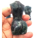 Fluorite Gemstone Carved Goddess