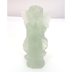 Fluorite Gemstone Carved Angel 02