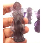 Fluorite Gemstone Carved Angel 03