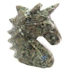 Yooperlite Firestone Carved Gemstone Unicorn