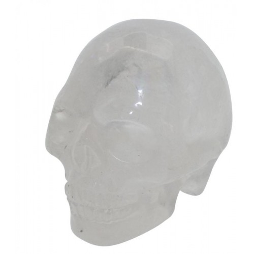 Clear Quartz Carved Gemstone Skull 01