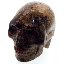 Brecciated Jasper Carved Gemstone Skull 01