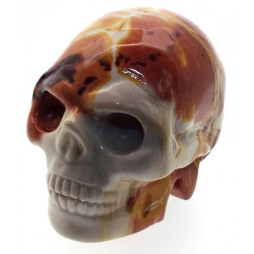 Mookaite Carved Gemstone Skull 01