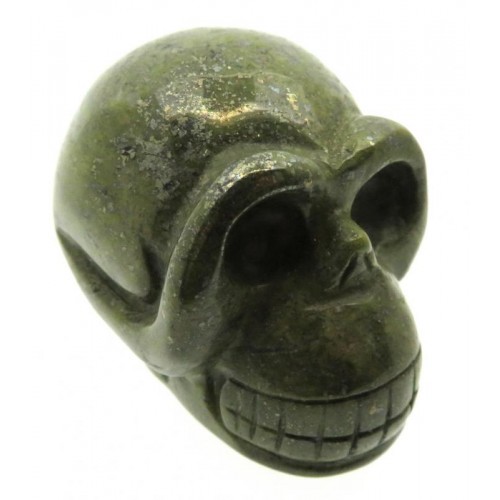 Tintagel Serpentine Carved Gemstone Skull